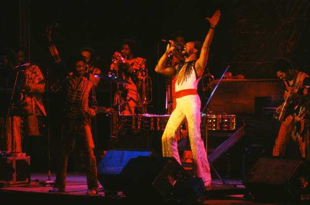 Earth Wind And Fire live at Nippon Budokan, March 26 Tokyo, Japan. Maurice White.