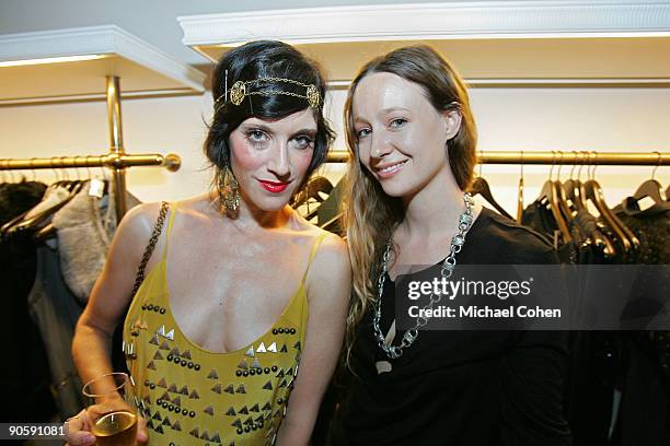 Sarah Sophie Flicker and Jenni Kayne attend the celebration for Fashion's Night Out at the Curve Boutique on September 10, 2009 in New York City.