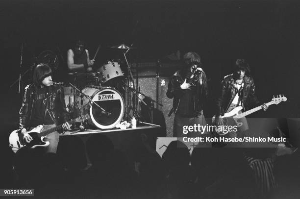 Ramones live at SEIBU Theater, June 28 Tokyo, Japan. Joey Ramone, Dee Dee Ramone, Johnny Ramone, Marky Ramone.