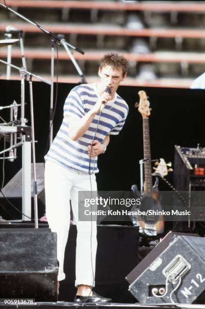 The Style Council live at Yokohama Stadium ROCK IN JAPAN'85, August 10 Yokohama, Japan. Paul Weller.