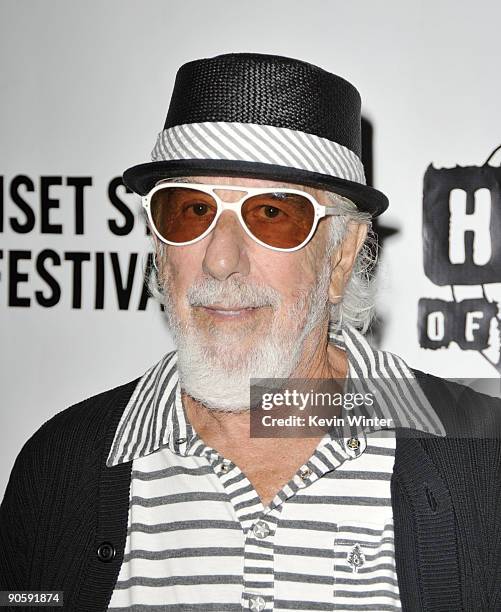 Producer Lou Adler arrives at the 2nd Annual Sunset Strip Music Festival's Tribute to Ozzy Osbourne at the House of Blues on September 10, 2009 in...