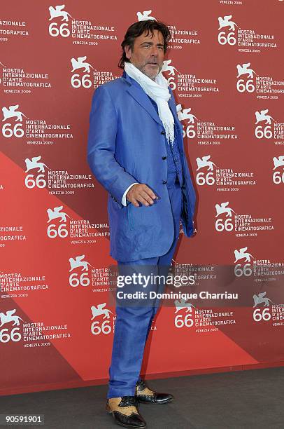 Actor Alberto Petrolini attends "Hotel Courbet" Photocall at the Palazzo del Casino during the 66th Venice Film Festival on September 11, 2009 in...