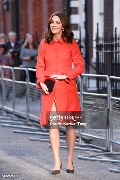 Catherine, Duchess of Cambridge visits Great Ormond Street Hospital on January 17, 2018 in London, England.