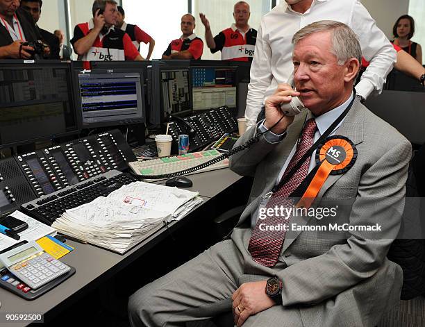 Sir Alex Ferguson attends the annual BGC Global Charity Day at Canary Wharf on September 11, 2009 in London, England.