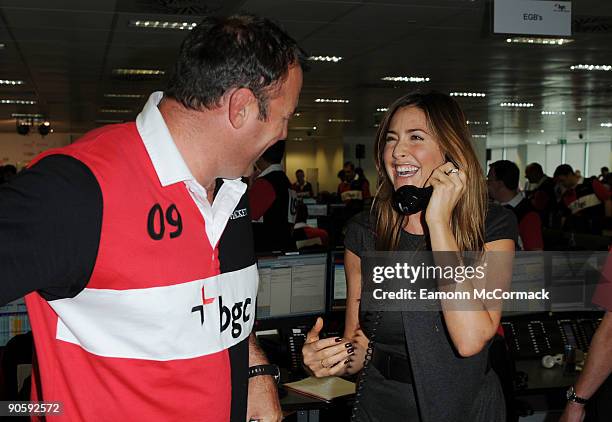 Lisa Snowdon attends the annual BGC Global Charity Day at Canary Wharf on September 11, 2009 in London, England.