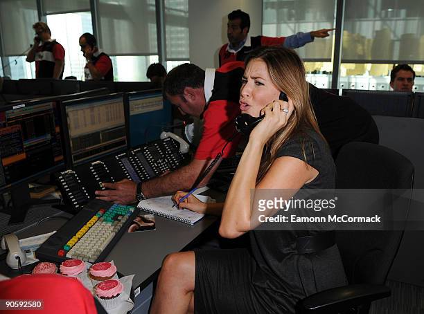 Lisa Snowdon attends the annual BGC Global Charity Day at Canary Wharf on September 11, 2009 in London, England.
