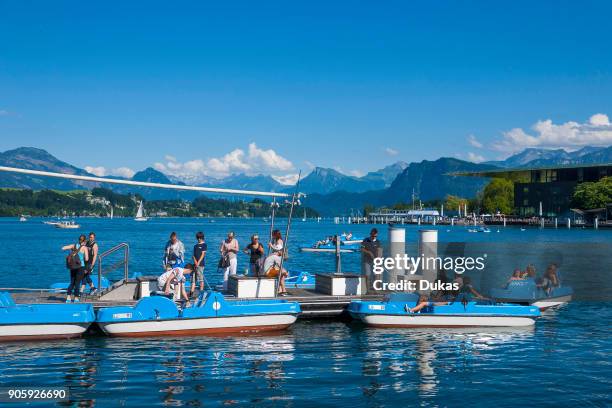 Lucerne, Switzerland Lake Lucerne, Pedalo.