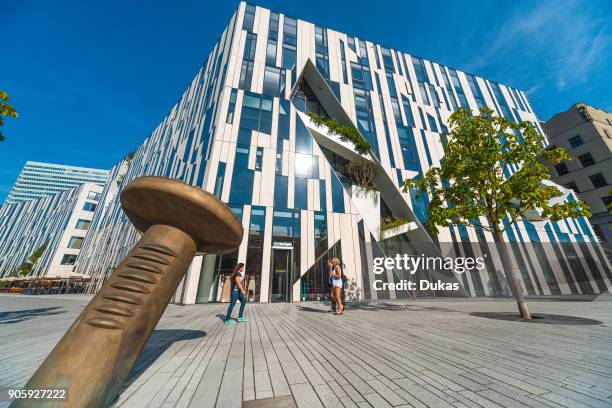 Dusseldorf, North Rhine-Westphalia, K_-Bogen Shopping Center - Nagel by GÙnther Uecker.