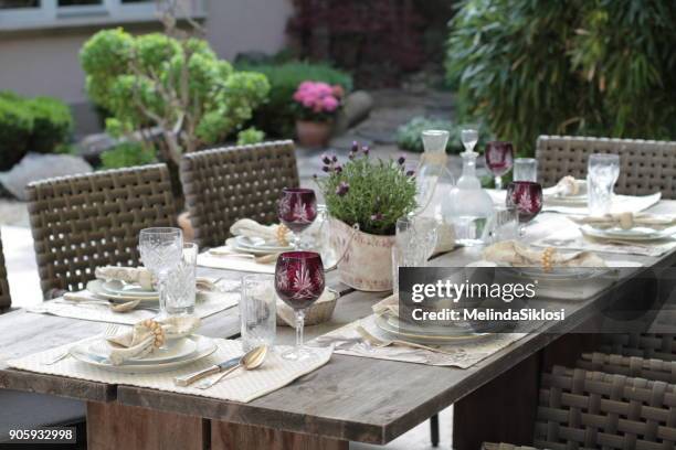 set table - napkin ring stock pictures, royalty-free photos & images