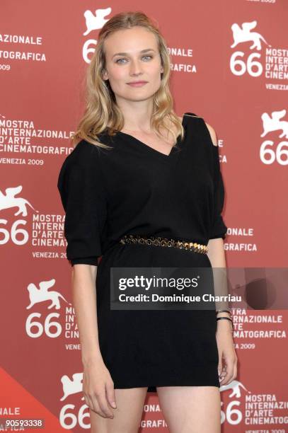 Actress Diane Kruger attends the "Mr. Nobody" Photocall at the Palazzo del Casino during the 66th Venice Film Festival on September 11, 2009 in...