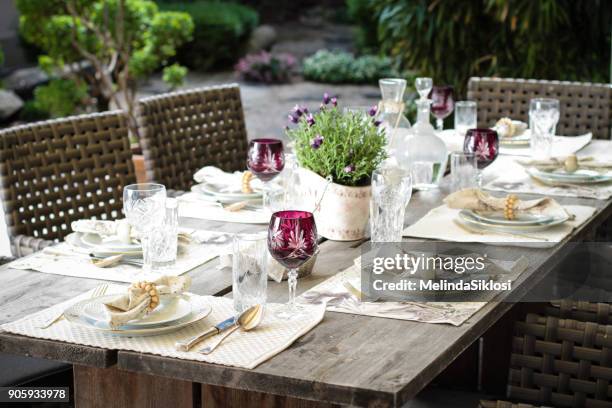 set table - napkin holder stock pictures, royalty-free photos & images