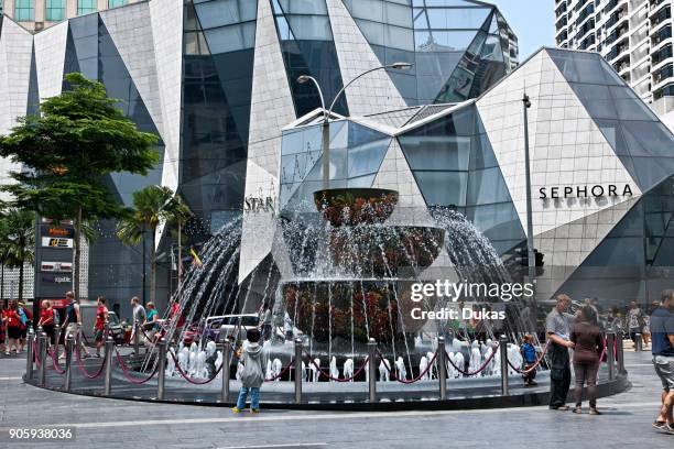 Kuala Lumpur, Malaysia Crystal Fountain - Bukit Bintang Walk.