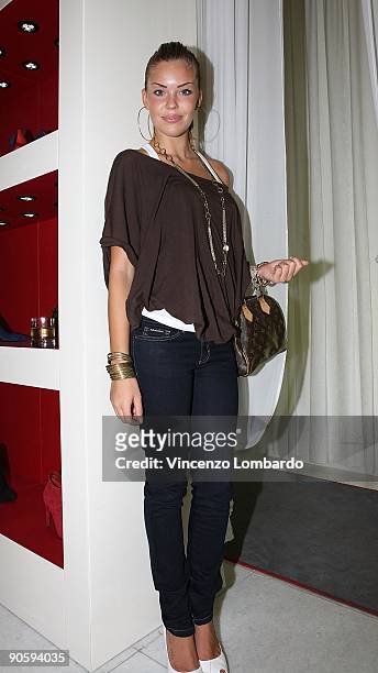 Costanza Caracciolo attends the Vogue Fashion's Night Out at the Cesare Paciotti boutique on September 10, 2009 in Milan, Italy.