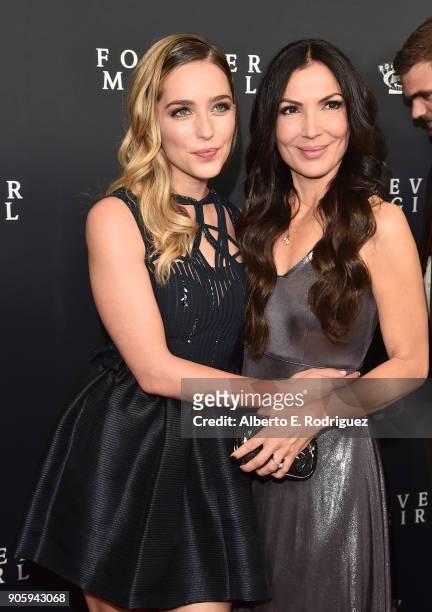 Director Bethany Ashton Wolf and Actress Jessica Rothe attend the premiere of Roadside Attractions' "Forever My Girl" at The London West Hollywood on...