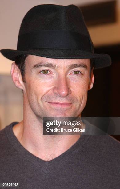 Hugh Jackman visits Jeffrey New York during "Fashion's Night Out" to sign tee-shirts and greet fans on September 10, 2009 in New York City.