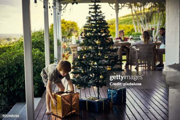 ik neem aan dat de grootste een is de mijne - christmas summer stockfoto's en -beelden