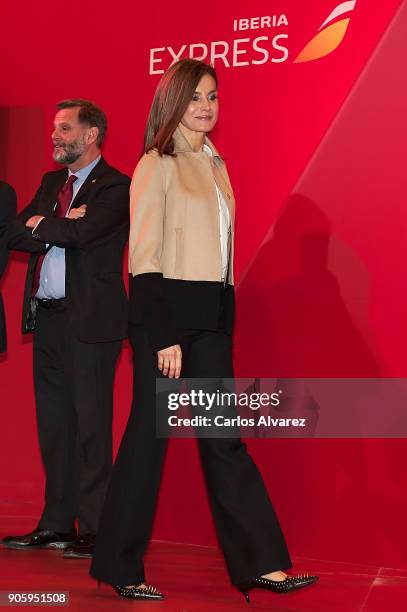 Queen Letizia of Spain inaugurates FITUR International Tourism Fair 2018 at Ifema on January 17, 2018 in Madrid, Spain.