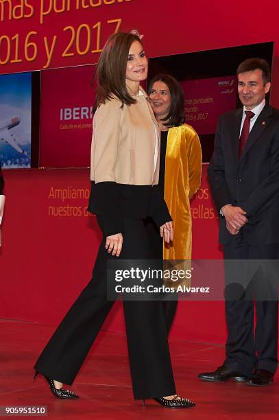 Queen Letizia of Spain inaugurates FITUR International Tourism Fair 2018 at Ifema on January 17, 2018 in Madrid, Spain.