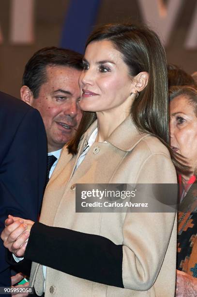 Queen Letizia of Spain inaugurates FITUR International Tourism Fair 2018 at Ifema on January 17, 2018 in Madrid, Spain.