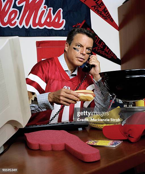 Fox News anchor Shepard Smith poses at a portrait session for Best Life Magazine in September 2008.