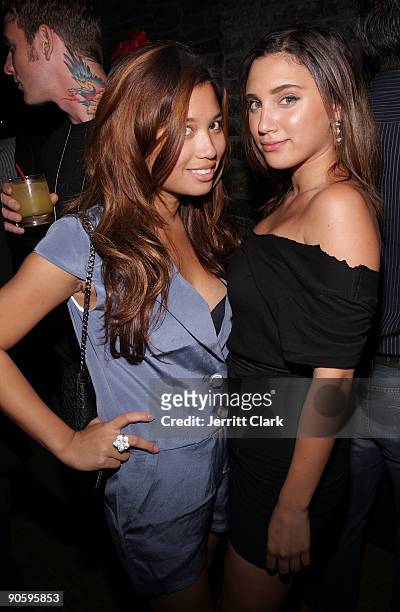 Michelle Jimenez and Sagen Albert of the Eldridge attend a Chloe after party at The Eldridge on September 10, 2009 in New York City.