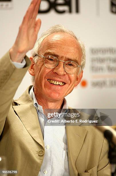 Writer Randal Keynes speaks onstage at the "Creation" press conference held at the Sutton Place Hotel on September 11, 2009 in Toronto, Canada.