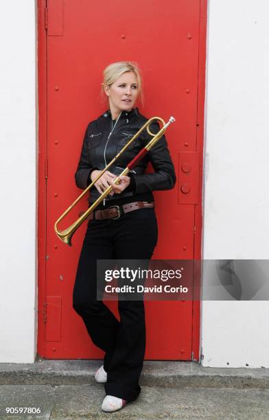 Classical trumpeter Alison Balsom poses for a portrait on August 29 London, England.