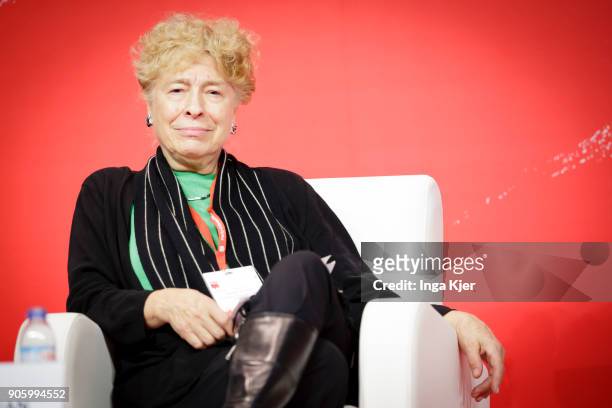 Gesine Schwan, SPD, in the course of the PES party congress on December 01, 2017 in Lisbon, Portugal.
