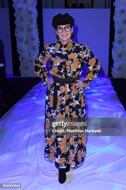 Astrid Rudolph attends the Maisonnoee show during the MBFW Berlin January 2018 at ewerk on January 17, 2018 in Berlin, Germany.