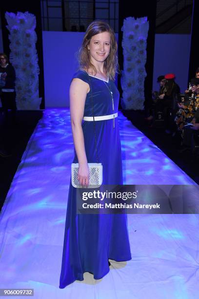 Stephanie Stremler attends the Maisonnoee show during the MBFW Berlin January 2018 at ewerk on January 17, 2018 in Berlin, Germany.
