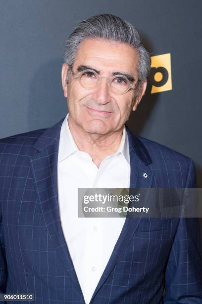 Actor Eugene Levy attends the Premiere Of Pop TV's "Schitt's Creek" Season 4 at ArcLight Hollywood on January 16, 2018 in Hollywood, California.