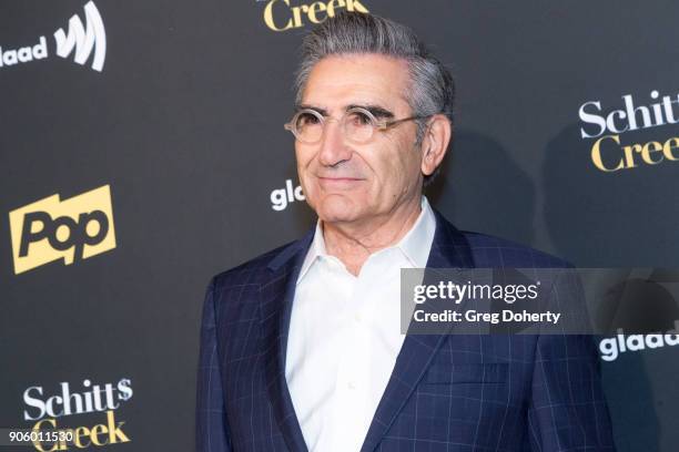 Actor Eugene Levy attends the Premiere Of Pop TV's "Schitt's Creek" Season 4 at ArcLight Hollywood on January 16, 2018 in Hollywood, California.