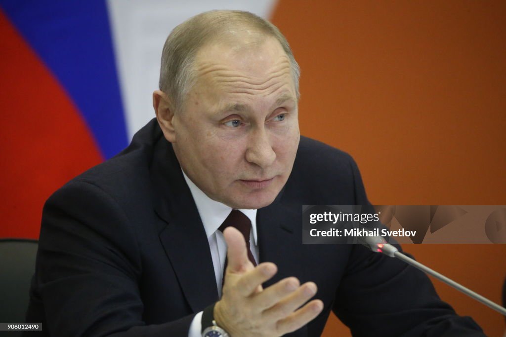 Russian President Vladimir Putin visits Kolomna