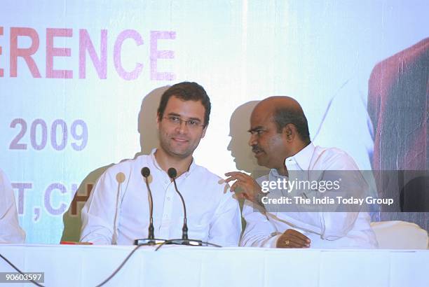 Rahul Gandhi the Congress General Secretary in charge of Youth Congress addressed a Press Conference in Chennai during his 3 day tour to Tamil Nadu...