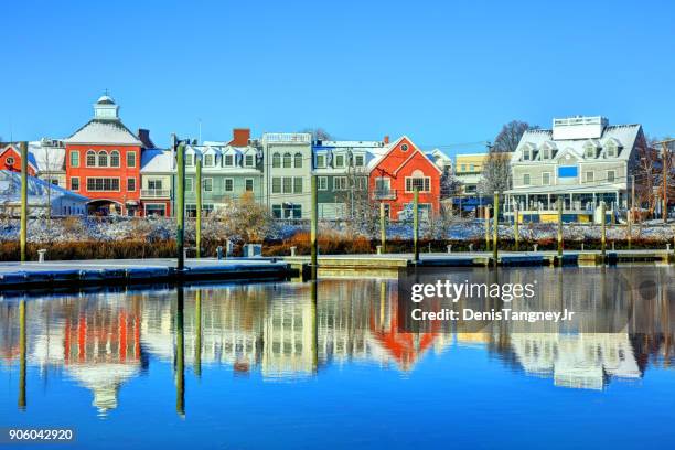 winter in milford connecticut - connecticut imagens e fotografias de stock