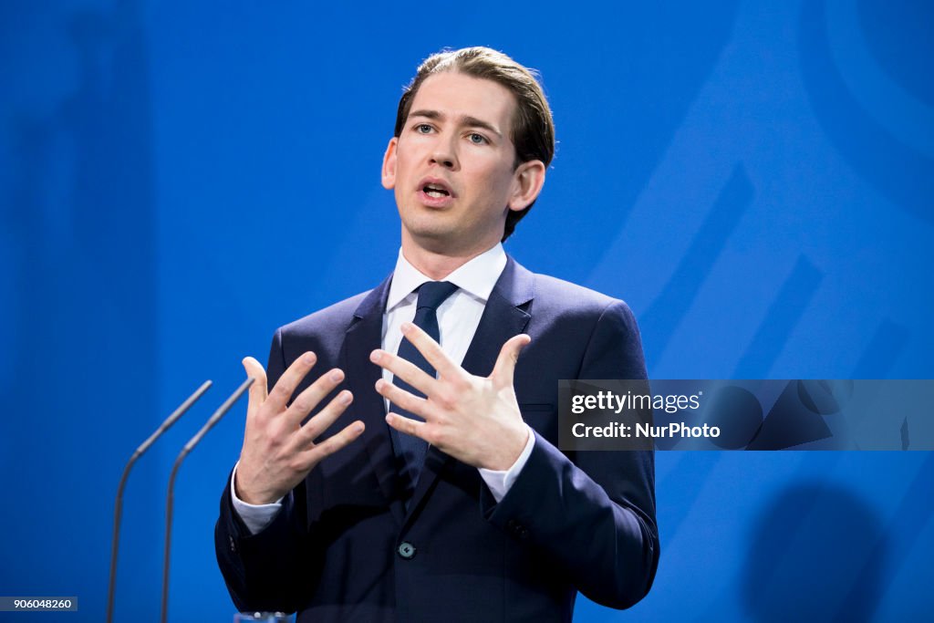 Austrian Chancellor Sebastian Kurz Visits Berlin