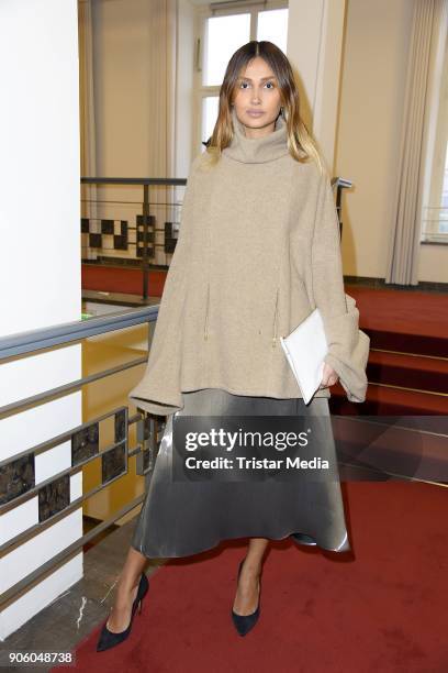 Wana Limar during the Perret Schaad Presentation - Der Berliner Salon AW 18/19 at Kronprinzenpalais on January 17, 2018 in Berlin, Germany.