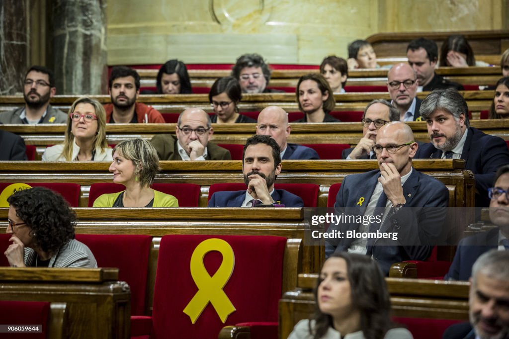 First Session Of The New Catalan Parliament