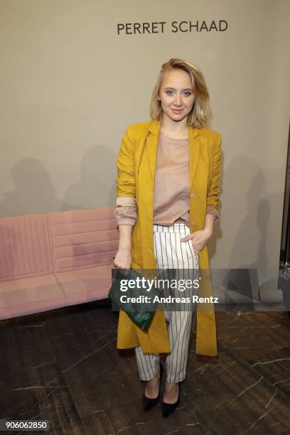 Anna Maria Muehe attends the Perret Schaad presentation during 'Der Berliner Salon' AW 18/19 at Kronprinzenpalais on January 17, 2018 in Berlin,...