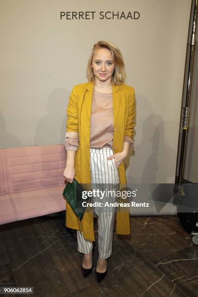 Anna Maria Muehe attends the Perret Schaad presentation during 'Der Berliner Salon' AW 18/19 at Kronprinzenpalais on January 17, 2018 in Berlin,...