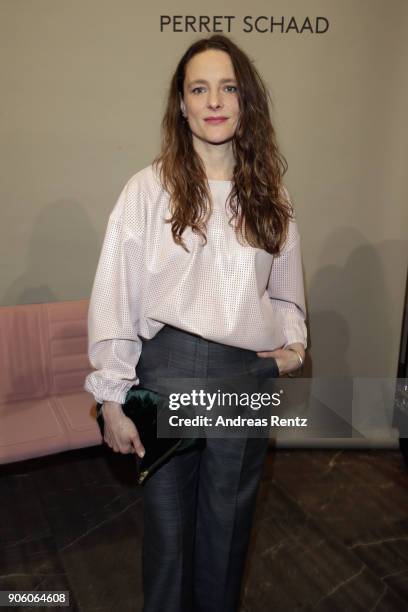 Anne Ratte-Polle attends the Perret Schaad presentation during 'Der Berliner Salon' AW 18/19 at Kronprinzenpalais on January 17, 2018 in Berlin,...