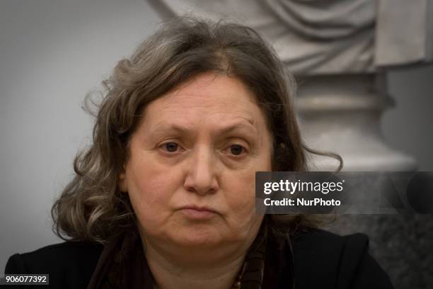 The councillor on Environmental Sustainability Pinuccia Montanari during the Press conference of presentation the Memorandum of Understanding between...