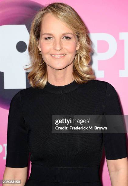 Actress Helen Hunt arrives for the 2018 Winter Television Critics Association Press Tour at The Langham Huntington, Pasadena on January 17, 2018 in...