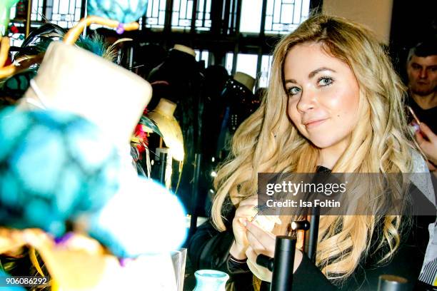 Lifestyle Blogger Nadine Trompka attends the Thomas Sabo Press Cocktail during the Mercedes-Benz Fashion Week Berlin A/W 2018 at China Club on...