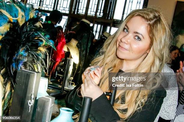 Lifestyle Blogger Nadine Trompka attends the Thomas Sabo Press Cocktail during the Mercedes-Benz Fashion Week Berlin A/W 2018 at China Club on...