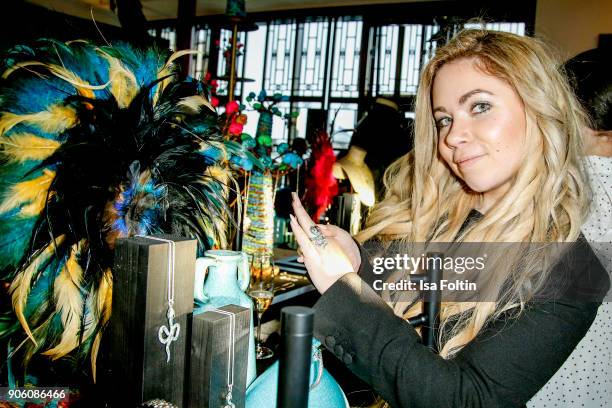 Lifestyle Blogger Nadine Trompka attends the Thomas Sabo Press Cocktail during the Mercedes-Benz Fashion Week Berlin A/W 2018 at China Club on...