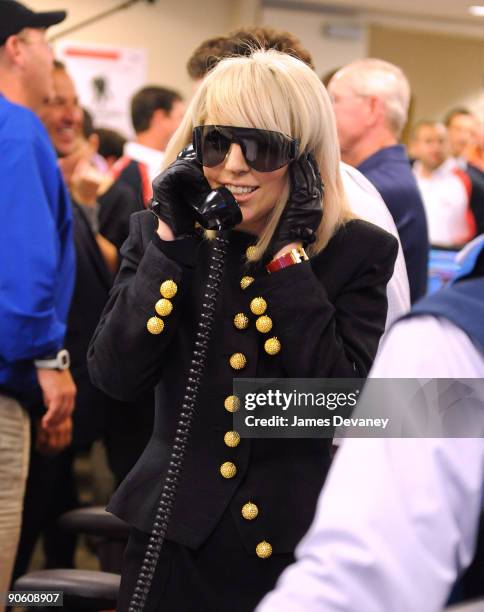 Lady Gaga represents her Mercy Center charity at the 5th annual BGC Charity Day at BGC Partners, INC on September 11, 2009 in New York City.