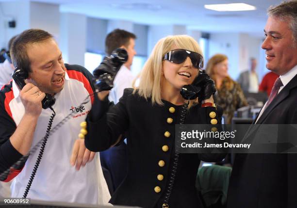 Lady Gaga represents her Mercy Center charity at the 5th annual BGC Charity Day at BGC Partners, INC on September 11, 2009 in New York City.