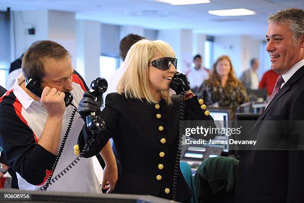 Lady Gaga represents her Mercy Center charity at the 5th annual BGC Charity Day at BGC Partners, INC on September 11, 2009 in New York City.