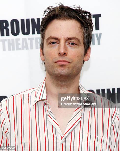 Actor Justin Kirk attends ''The Understudy'' Broadway photo call on September 11, 2009 in New York City.